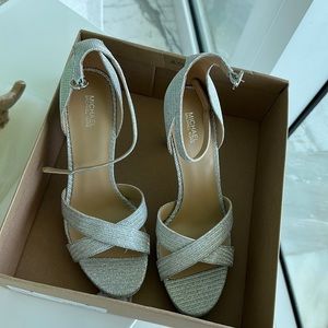 Michael kors silver heels